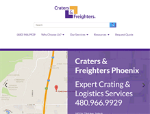 Tablet Screenshot of cratersandfreightersphoenix.com